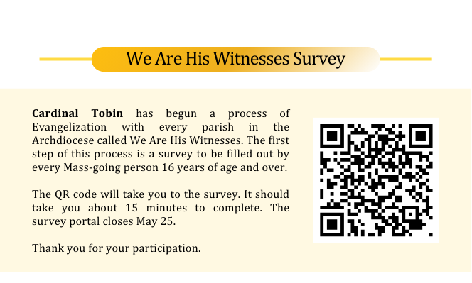 We Are His Witnesses Survey