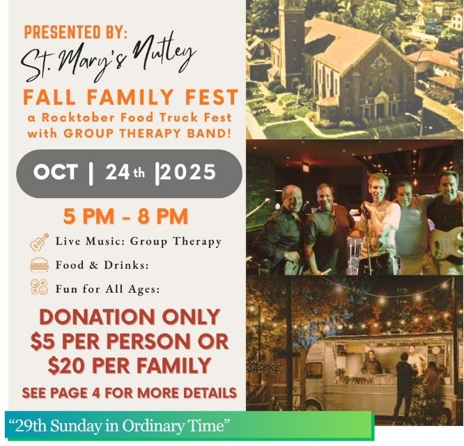 October 19, 2025 “29th Sunday in Ordinary Time”