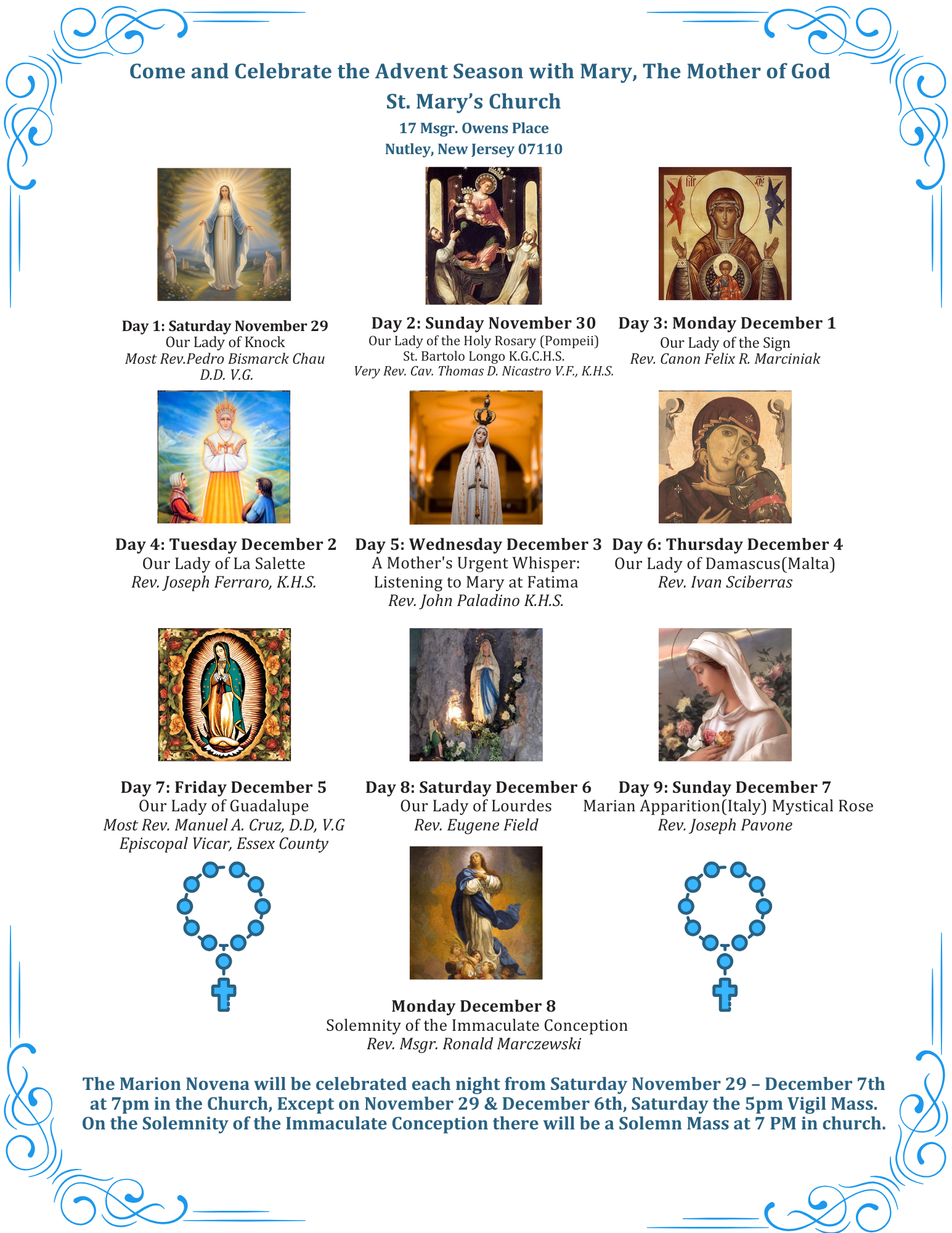 ✨ Join Us for Our Marian Novena ✨