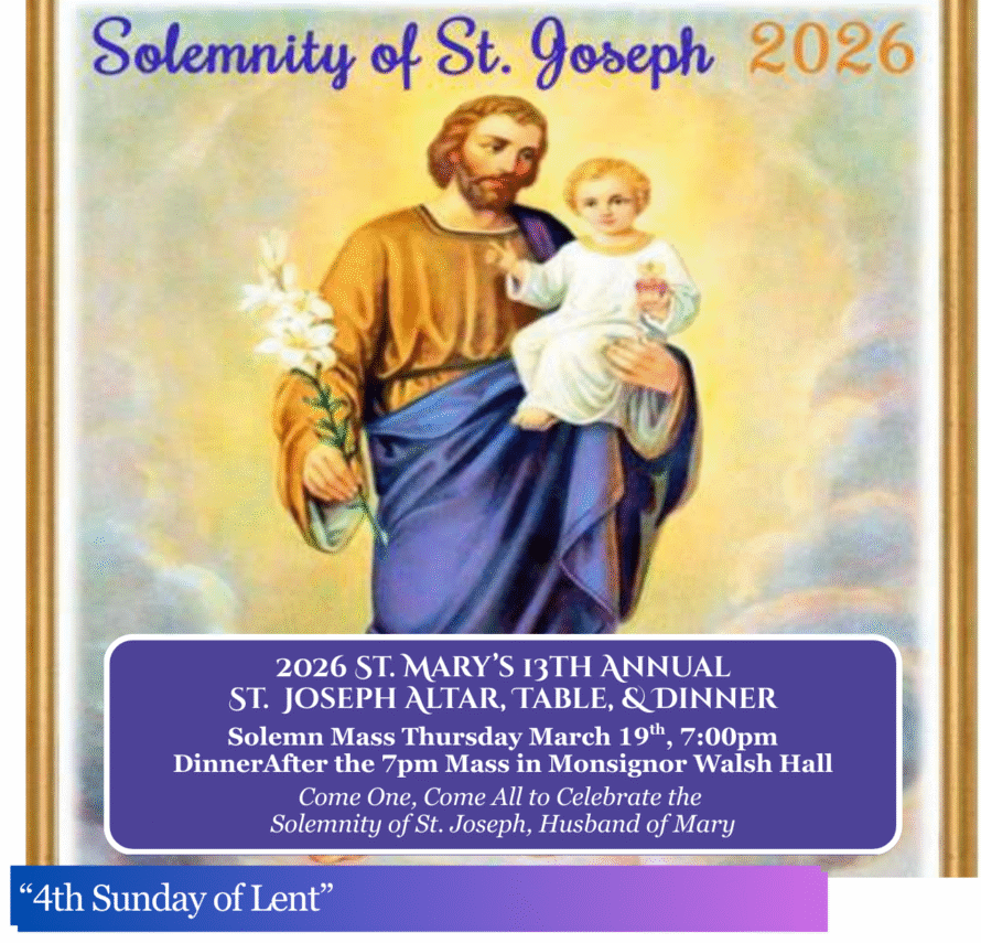 March 15, 2026 “4th Sunday of Lent”