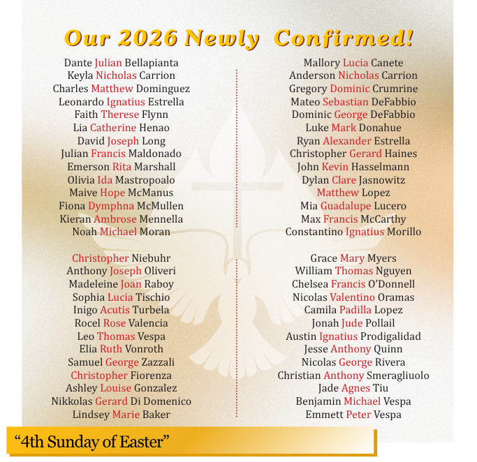 “4th Sunday of Easter” April 26, 2026