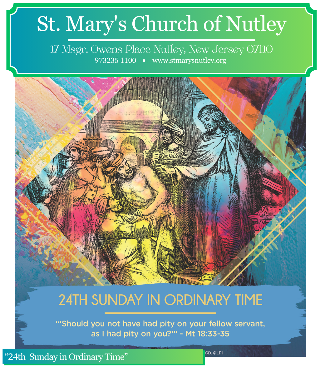 “24th Sunday in Ordinary Time” September 13, 2026