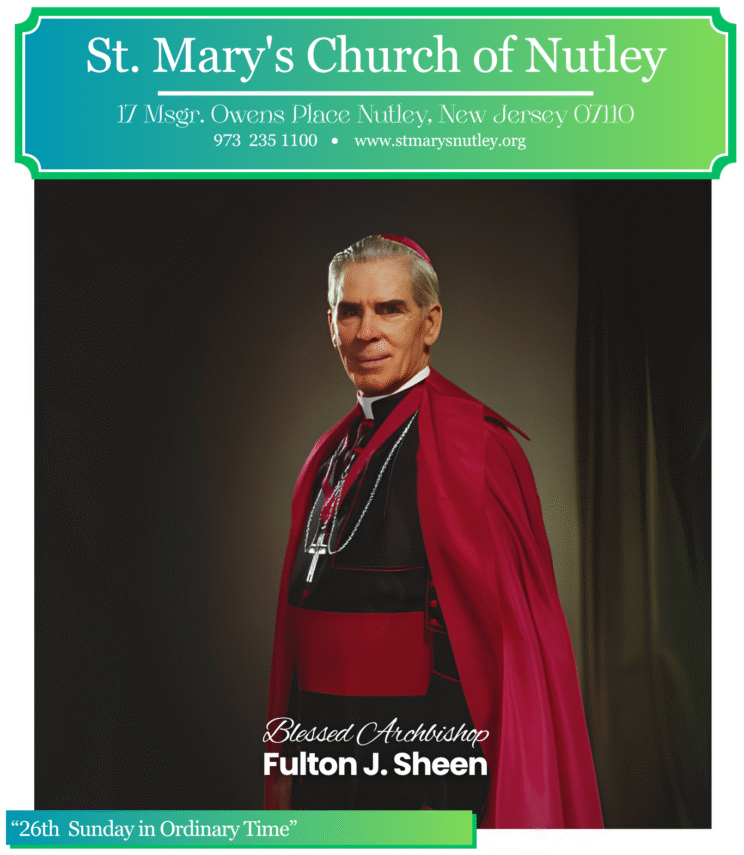 “26th Sunday in Ordinary Time” September 27, 2026